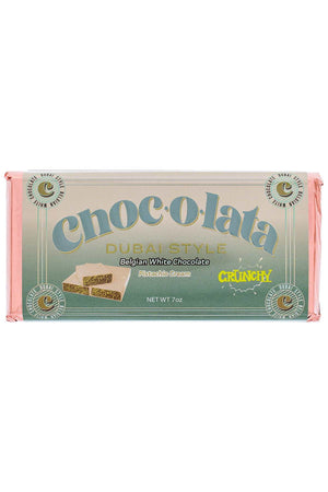 CHOCOLATA Dubai Style Crunchy Bar White Chocolate