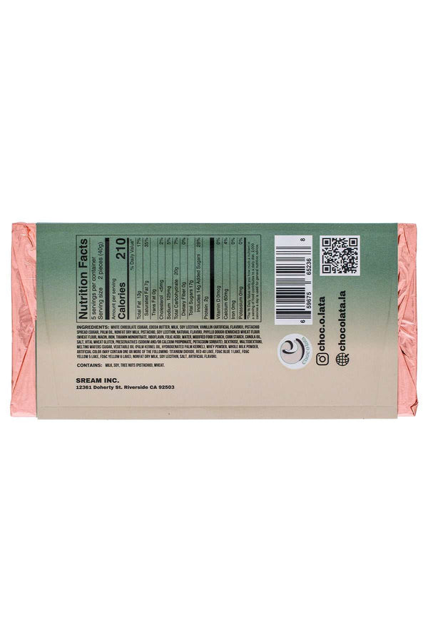 CHOCOLATA Dubai Style Crunchy Bar White Chocolate