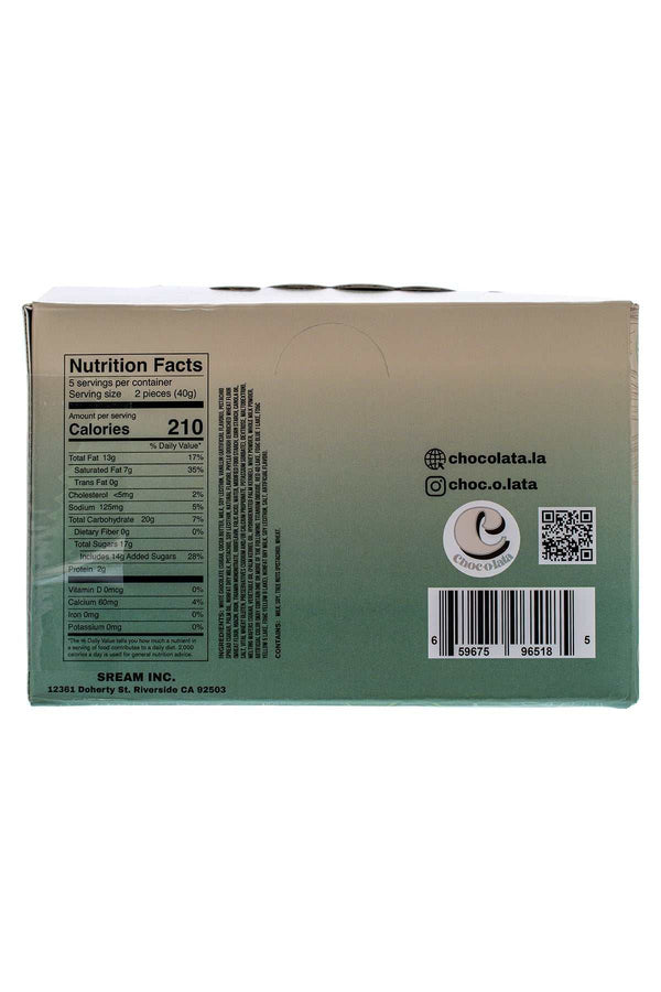 CHOCOLATA Dubai Style Crunchy White Chocolate Bar 10 Pack