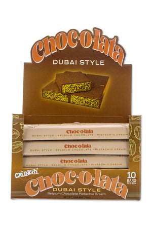 CHOCOLATA Dubai Style Crunchy Bar 10 Pack