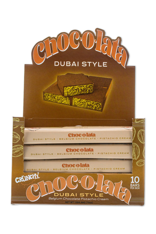 CHOCOLATA Dubai Style Crunchy Bar 10 Pack